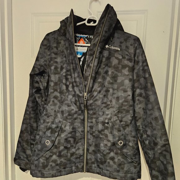 Gently used, like-new Womens Columbia Snow Jacket, Small, Navy/Blue - Picture 1 of 6